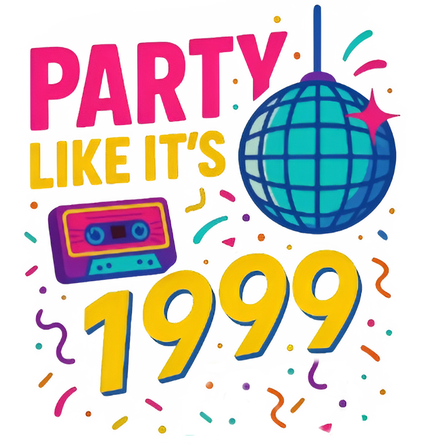 Party Like It’s 1999 T-Shirt | Funny Retro Graphic Tee