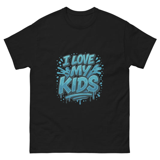 i love my kids quote t shirt design