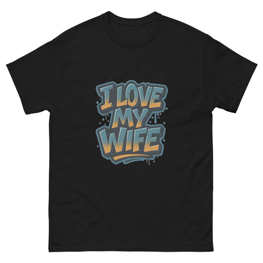 i love my wife relationship quote t shirt design