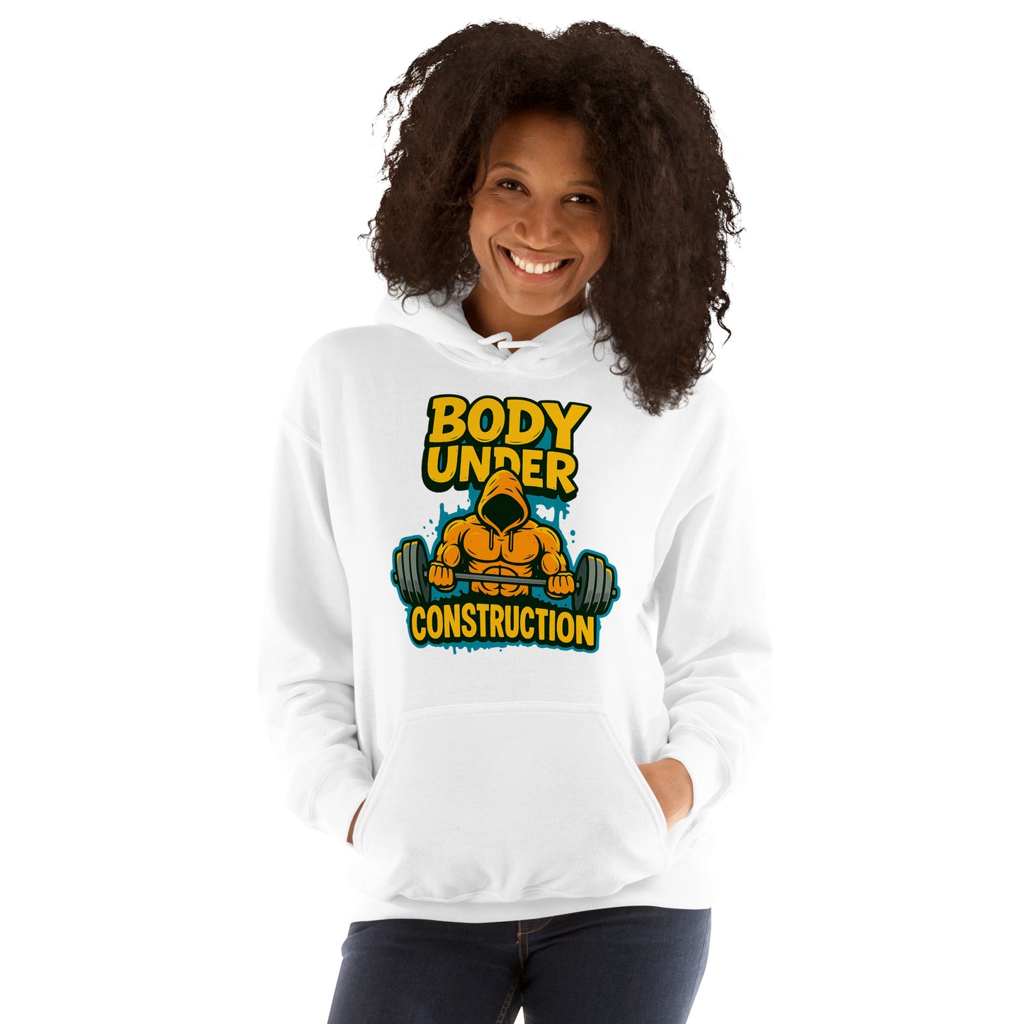 Body Under Construction workout hoodie – fitness clothing UK