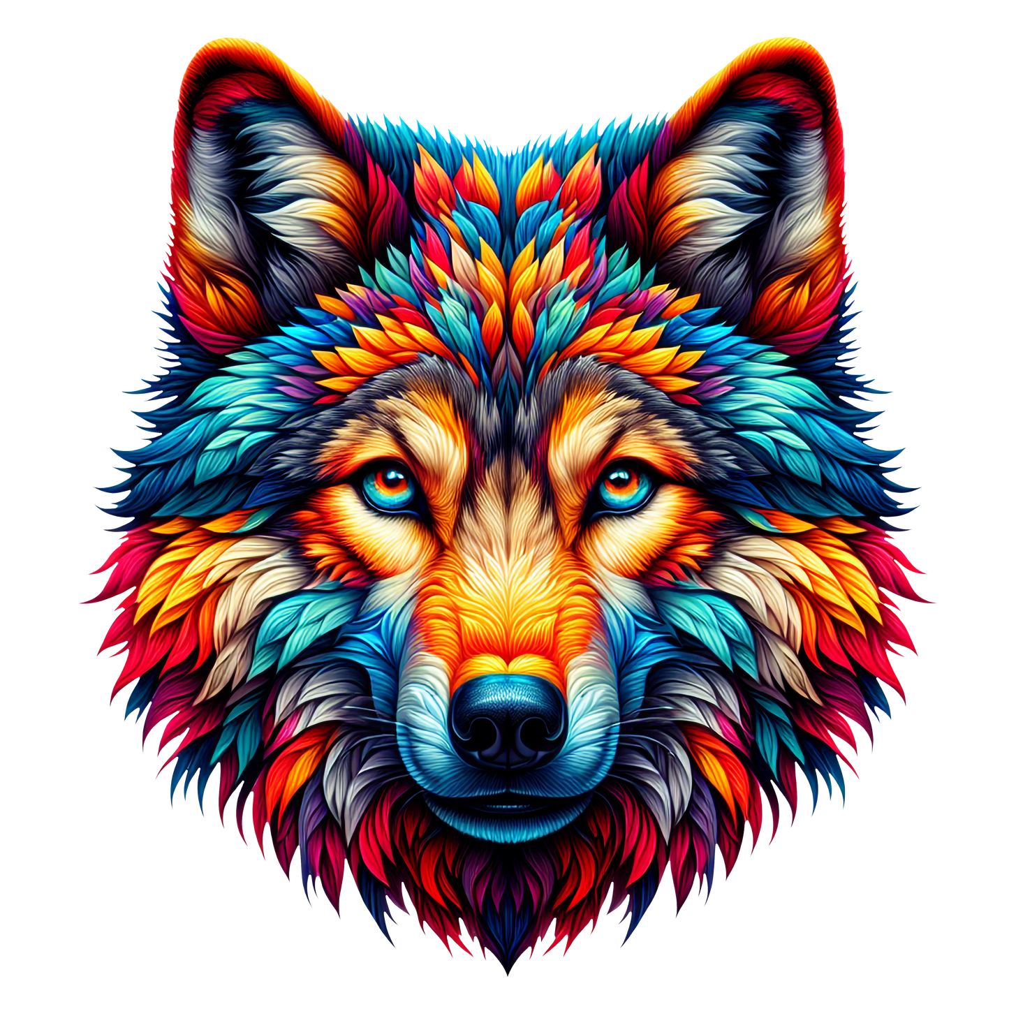 Wolf design – UK streetwear fashion.