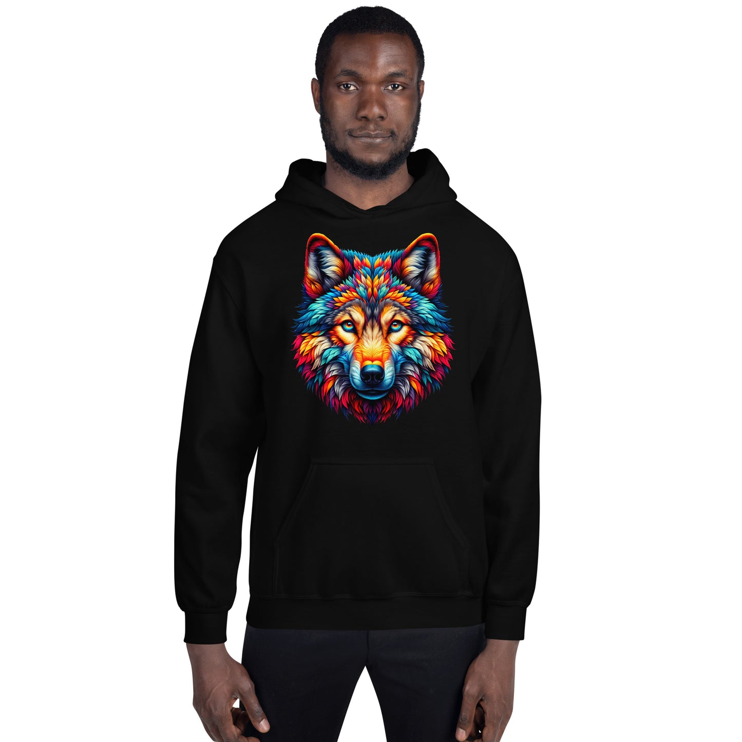 Wolf graphic hoodie – casual streetwear UK fashion