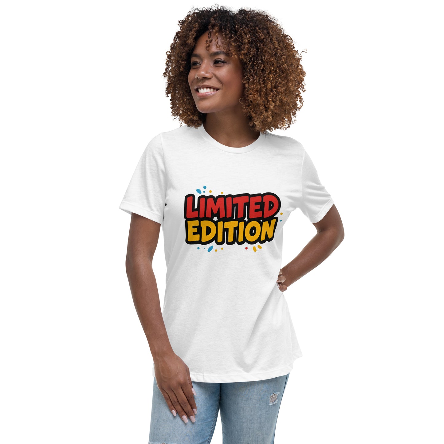 Exclusive limited edition graphic t-shirt with bold red and yellow DTF print design