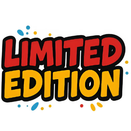 Exclusive limited edition graphic t-shirt with bold red and yellow DTF print design
