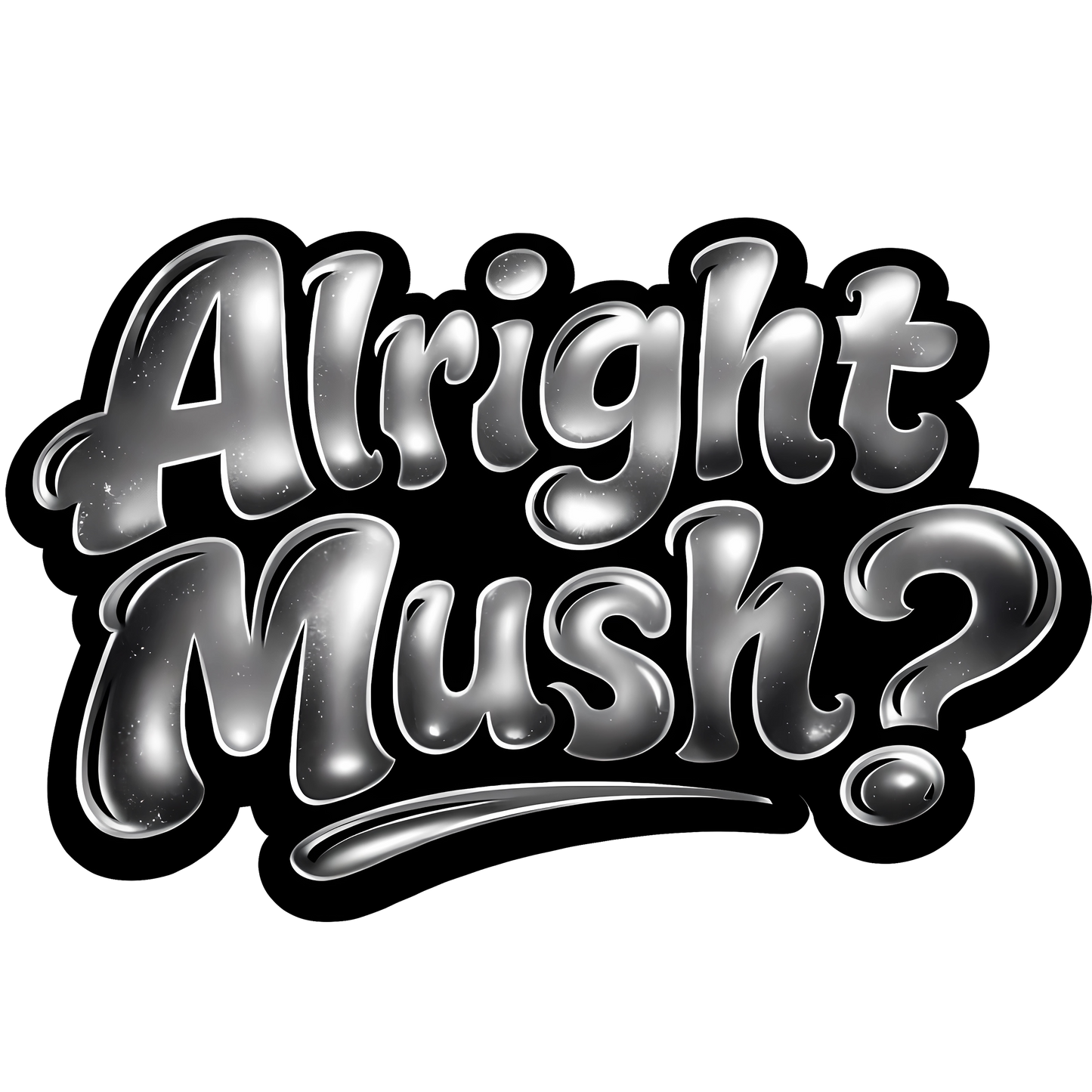 Alright Mush Graphic Tee-Shirt Front Logo And Back Logo