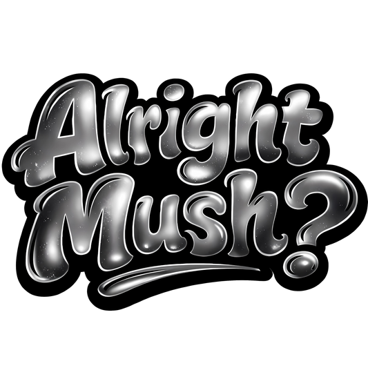 Alright Mush Graphic Tee-Shirt Front Logo And Back Logo