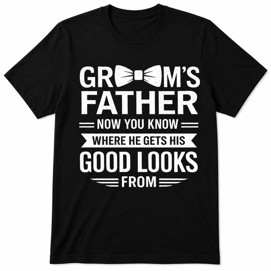 Groom's Father T Shirt UK | Father of the Groom Wedding Gift T Shirt