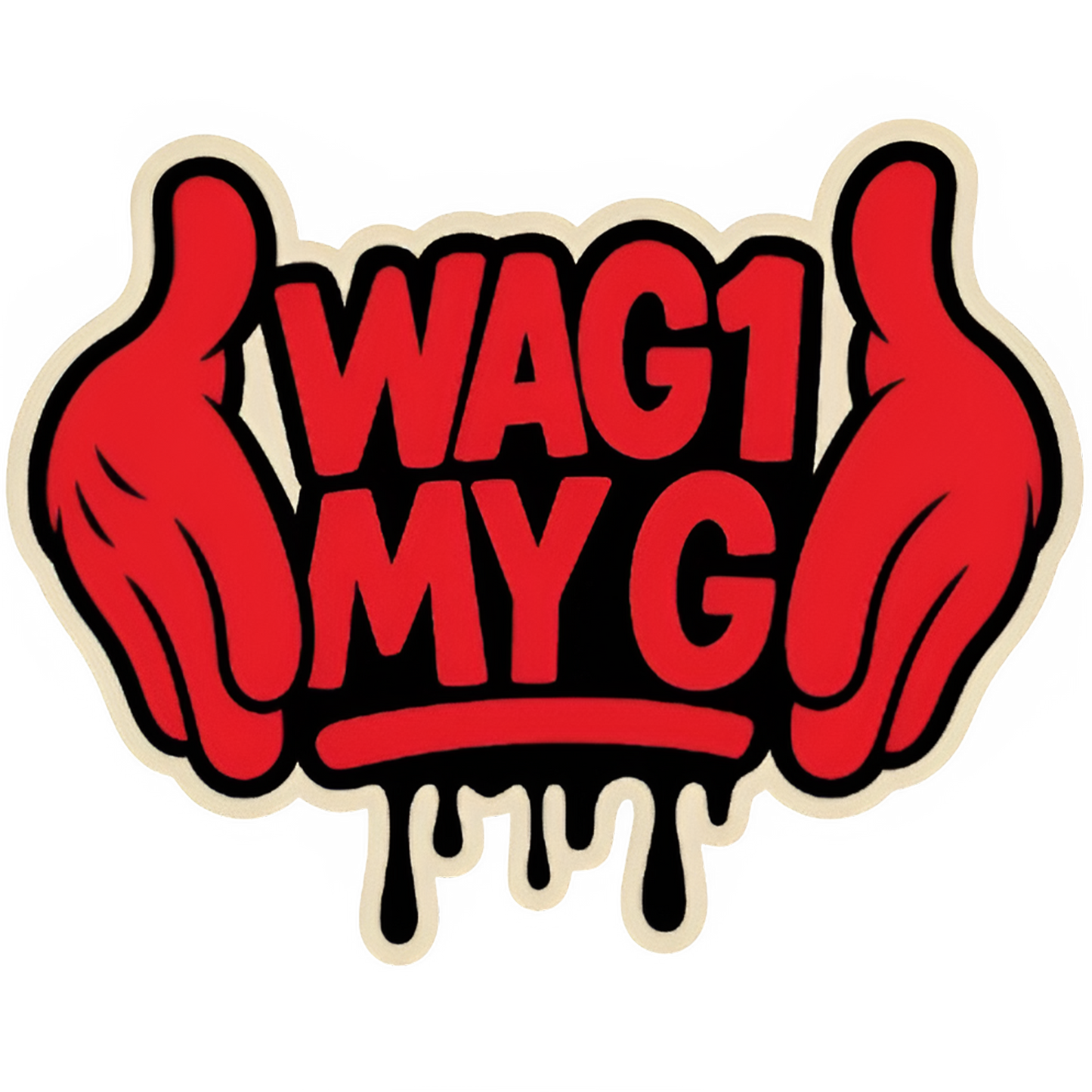 Hip hop style graphic tee wag1 my g