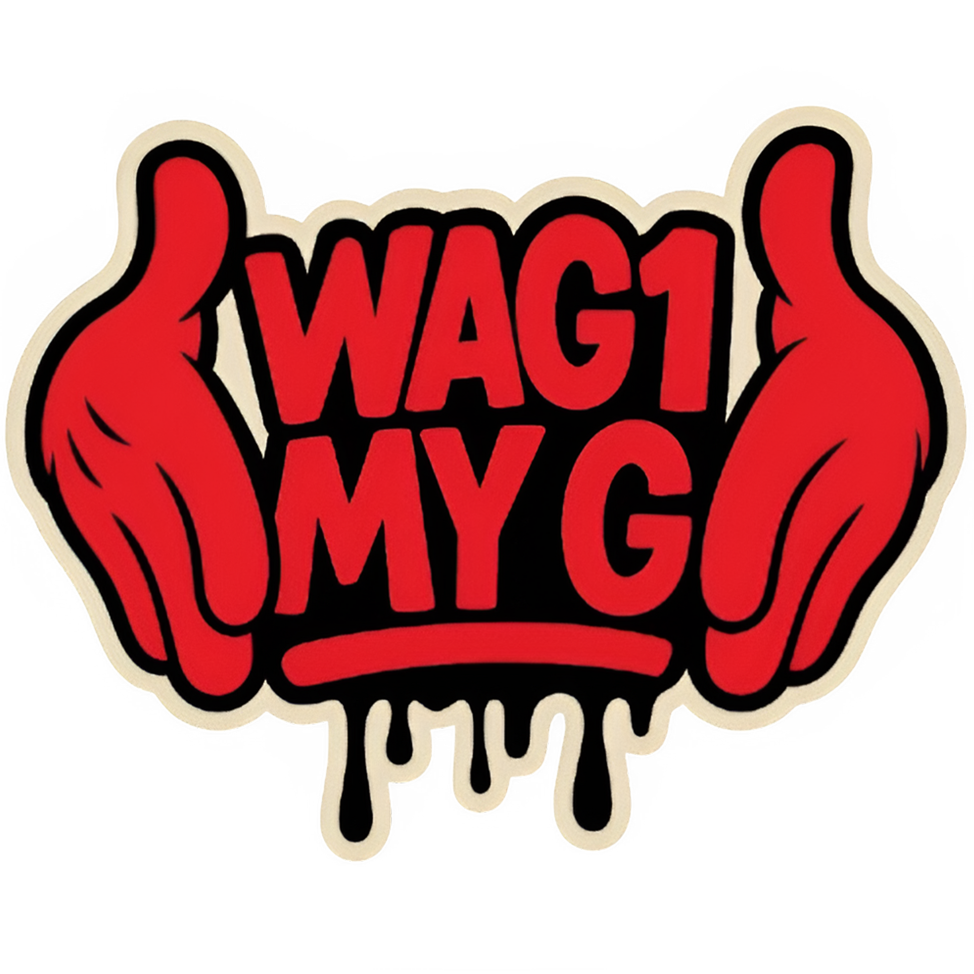 Hip hop style graphic tee wag1 my g