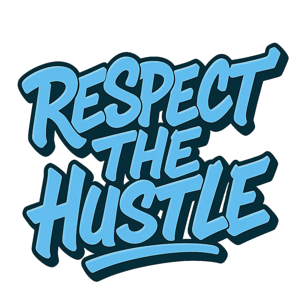 Streetwear respect the hustle t-shirt.