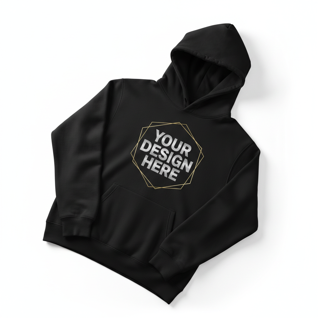 Custom Hoodie Printing UK Mockup