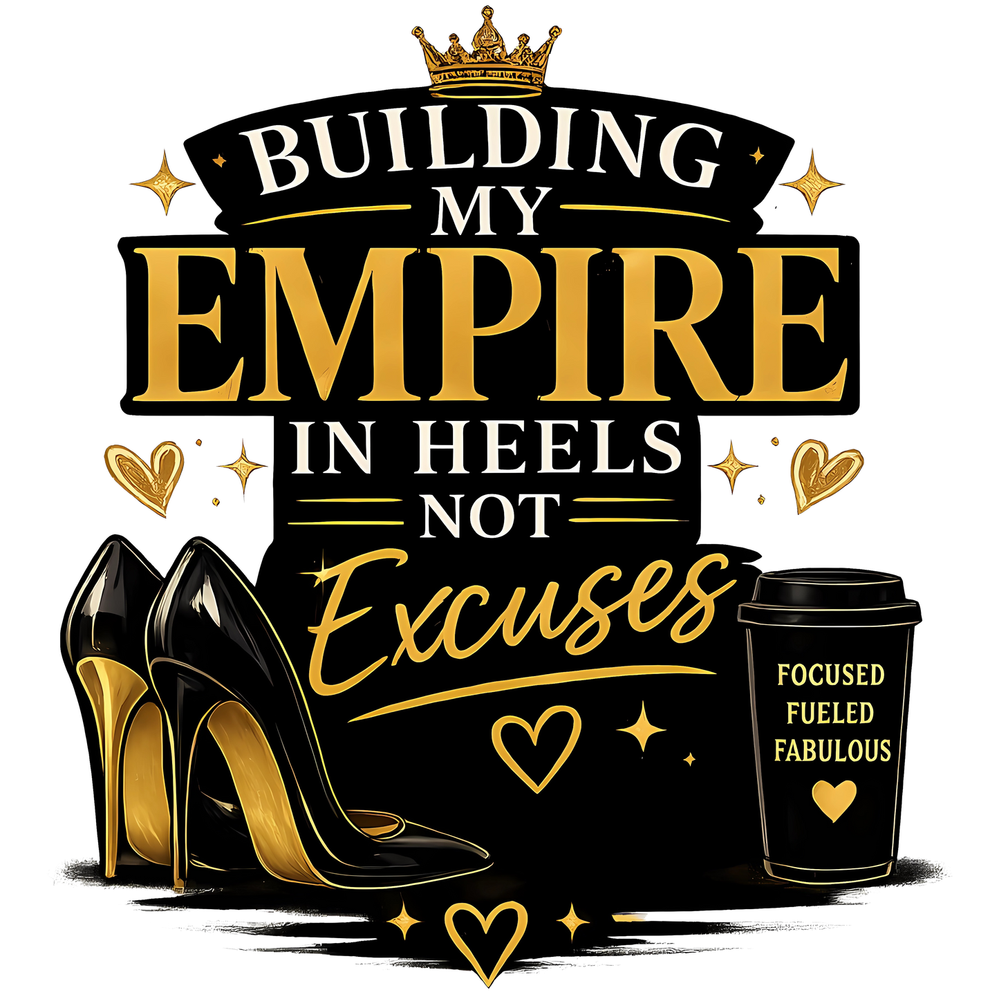 Building My Empire Ladies T Shirt UK – Motivational Success Graphic Tee