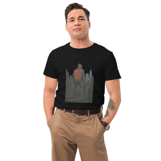 Grew Where They Said I Wouldn’t inspirational graphic t shirt in urban streetwear style with bold red lettering DTF print

