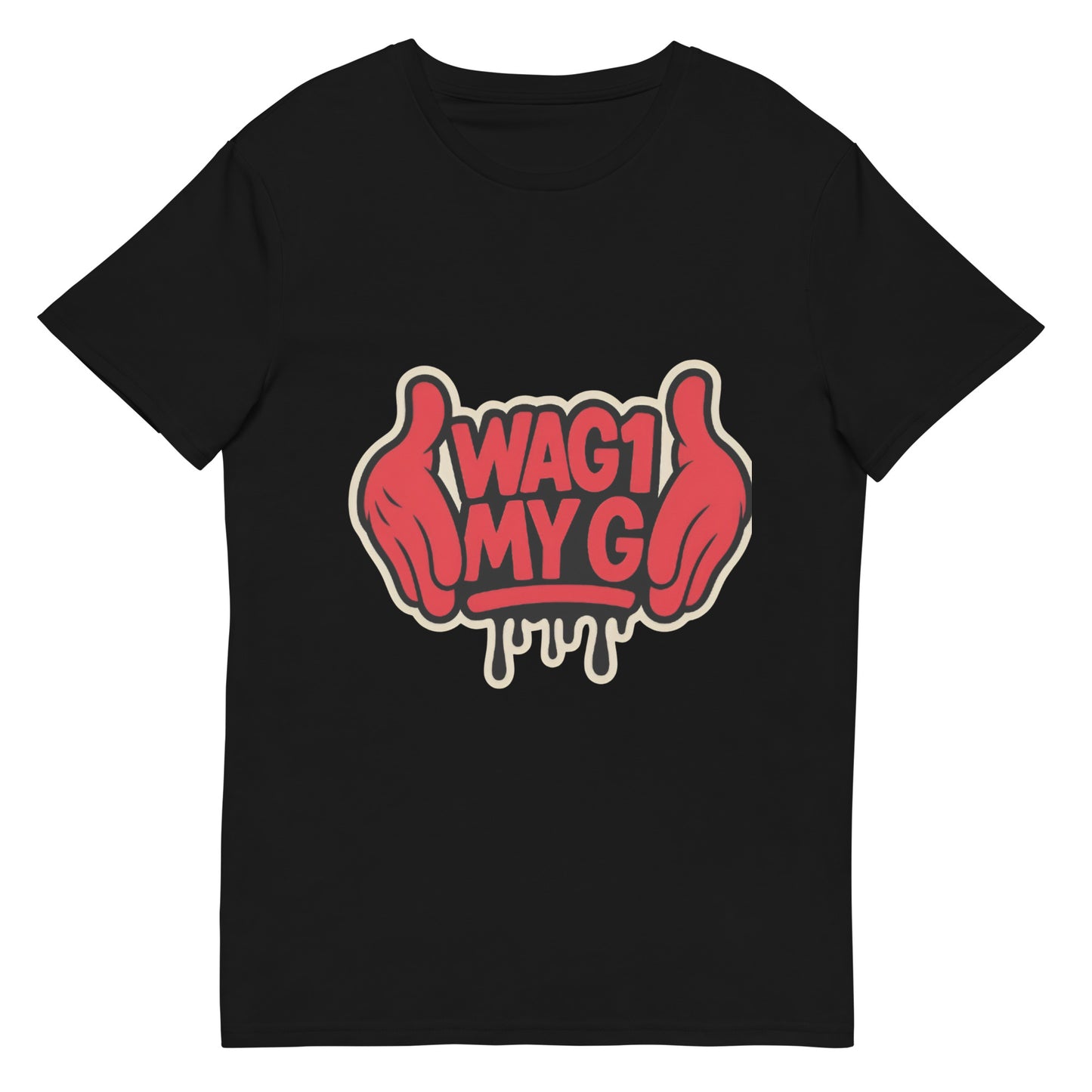 Unisex WAG1 My G streetwear t-shirt front/back mockup