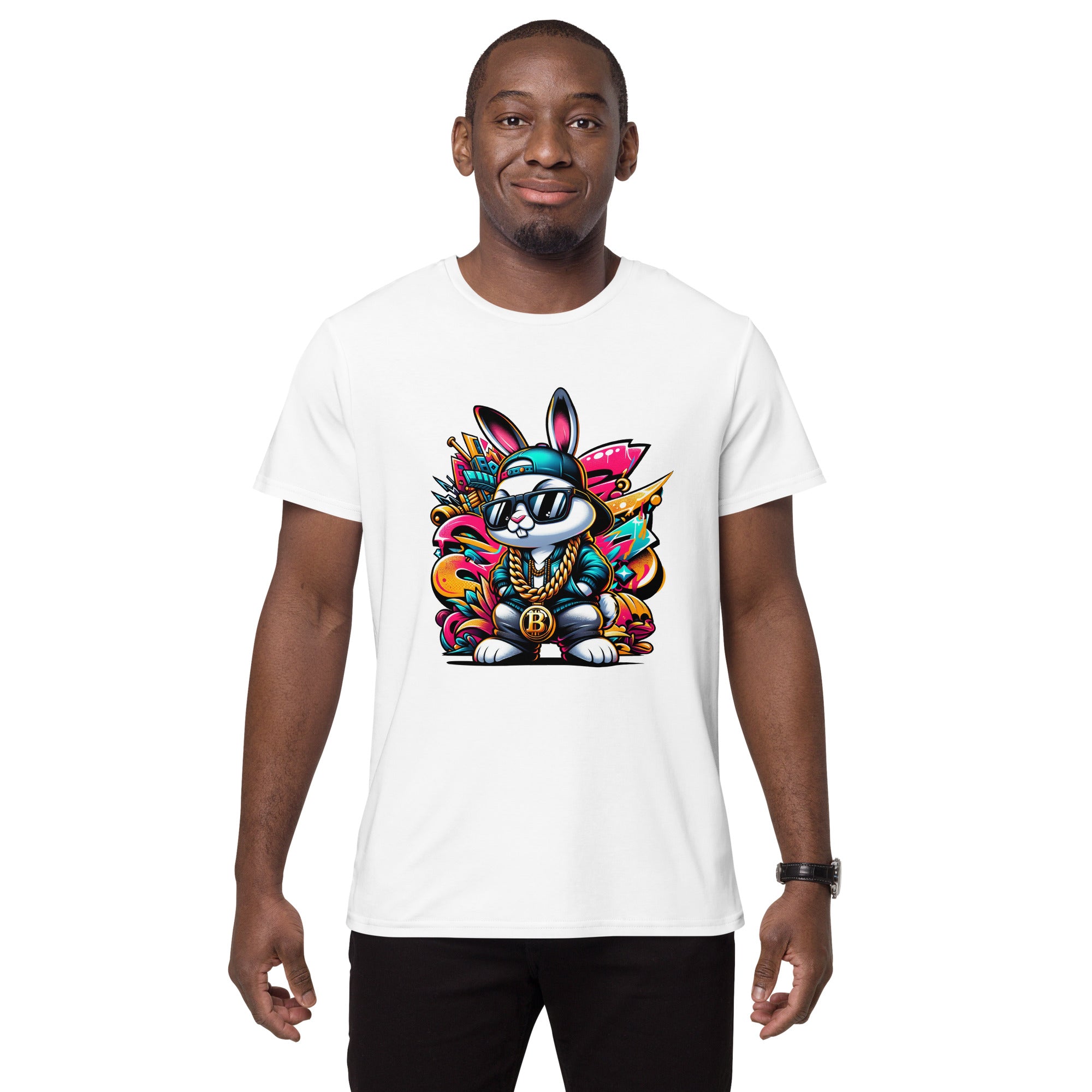 Gangster Bunny T-Shirt – Cool Graffiti Style Streetwear – RM