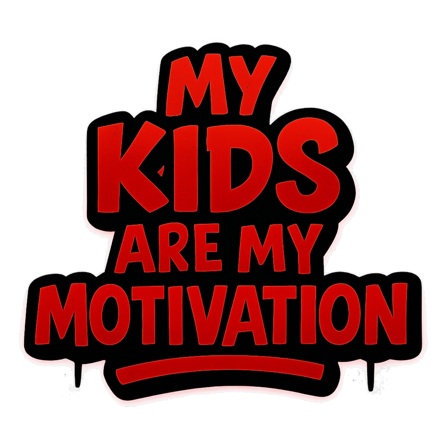 My Kids Are My Motivation T Shirt UK – Custom DTF Printed Family Quote Tee London