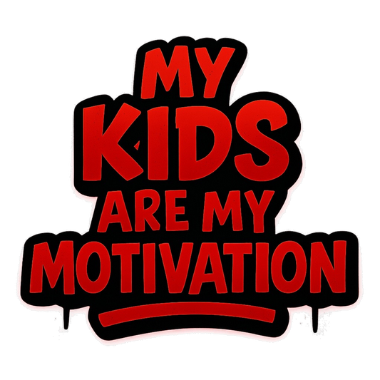 My Kids Are My Motivation T Shirt UK – Custom DTF Printed Family Quote Tee London