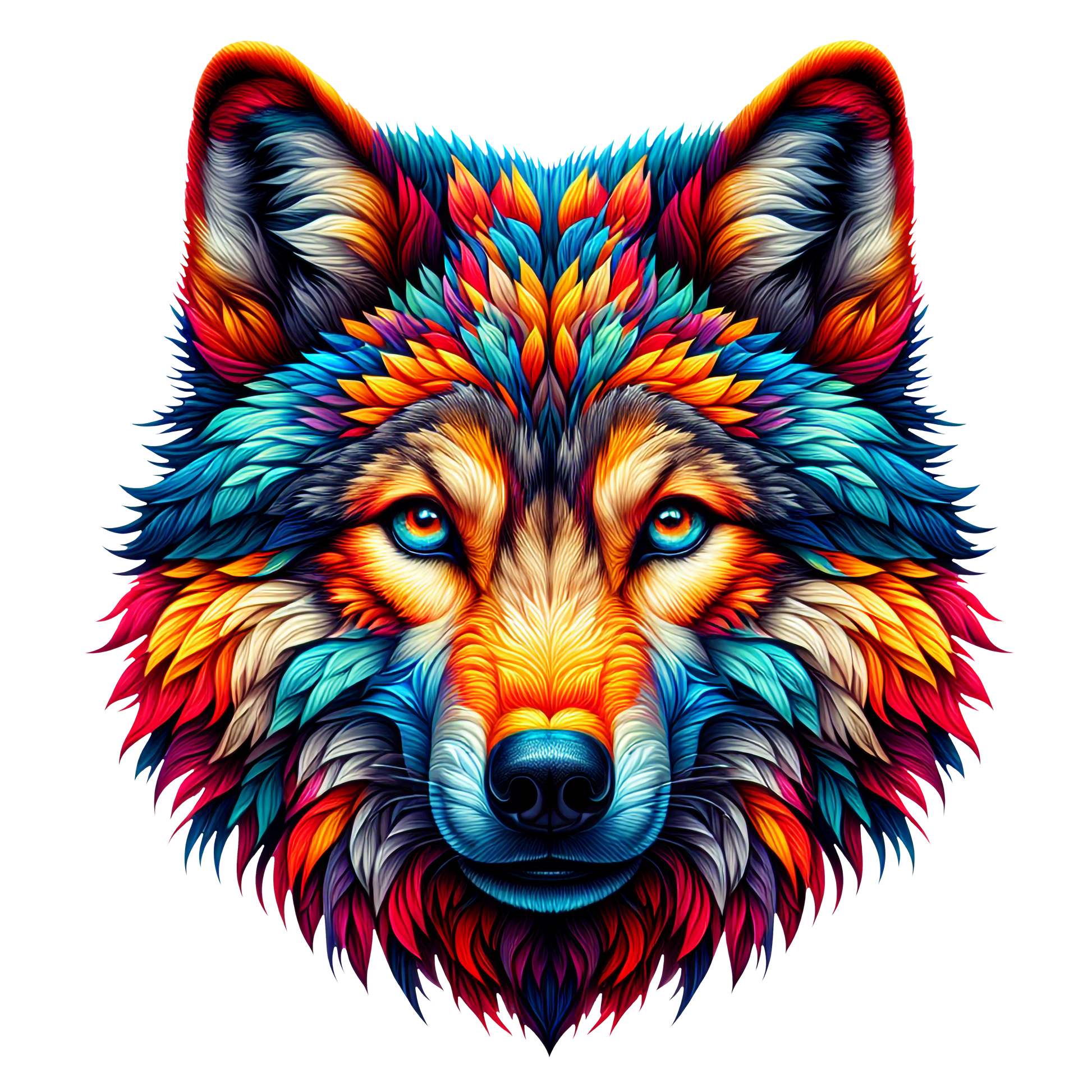 Wolf design – UK streetwear fashion.