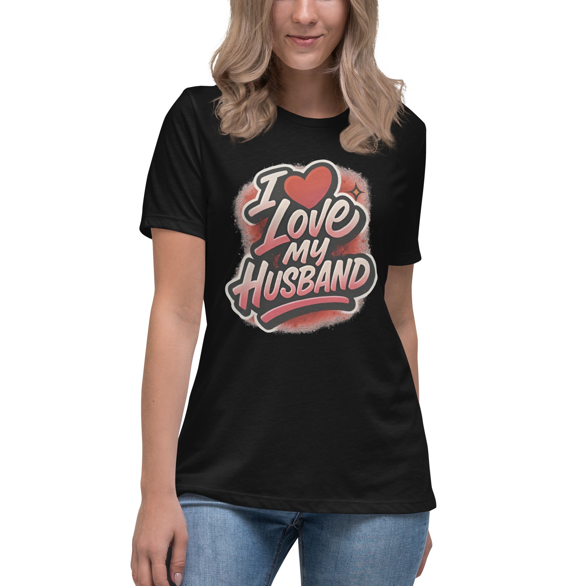 Fruit of the Loom cotton blank with love graphic